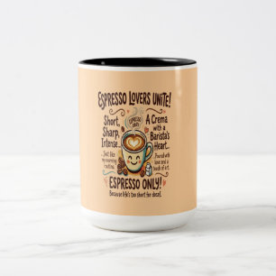 Tasse 2 Couleurs Cadeau de Noël pour les amateurs d'espresso réunis