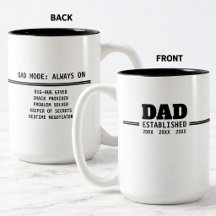Cadeau de paternité établie Papa