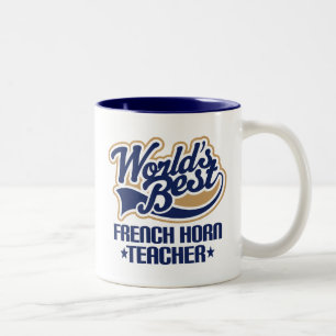 Tasse 2 Couleurs Cadeau de professeur de cor de harmonie
