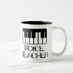 Tasse 2 Couleurs Cadeau de professeur de musique de voix