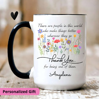 Tasse 2 Couleurs Cadeau de reconnaissance personnalisé, cadeau d'am
