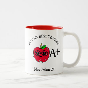 Tasse 2 Couleurs Cadeau de Remerciement pour le Meilleur Professeur