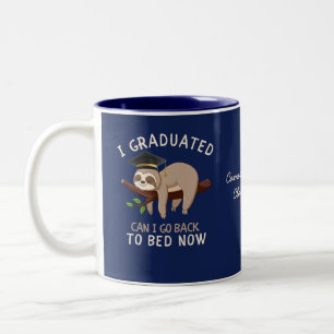 Tasse 2 Couleurs Cadeau de remise de diplôme drôle de paresseux per
