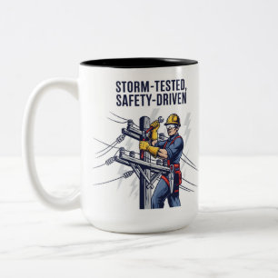 Tasse 2 Couleurs Cadeau de restauration de tempête pour monteur de
