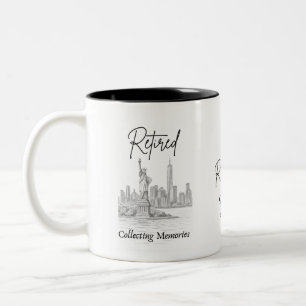 Tasse 2 Couleurs Cadeau de retraite pour voyageurs