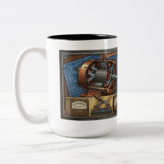Tasse 2 Couleurs Cadeau d'ingénieur électricien en énergie