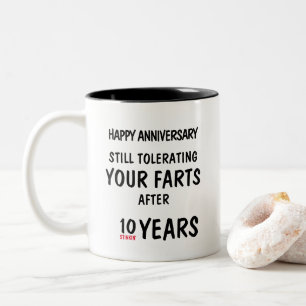 Tasse 2 Couleurs Cadeau drôle d'anniversaire de mariage Blague de p