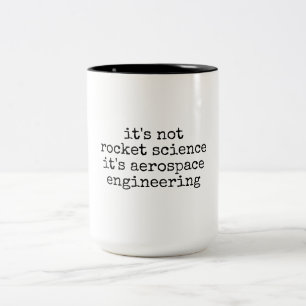 Tasse 2 Couleurs Cadeau drôle d'ingénieur aérospatial pas science f