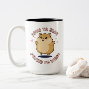 Tasse 2 Couleurs Cadeau drôle et mignon pour le travail - Mème de h