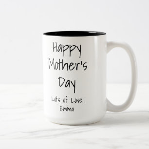 Tasse 2 Couleurs Cadeau minimaliste de la meilleure maman jamais Mè