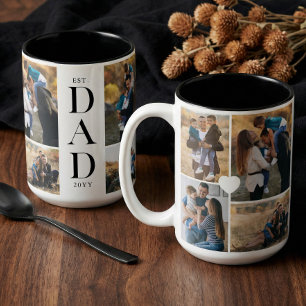 Tasse 2 Couleurs Cadeau Moderne pour Papa Souvenir Personnalisé ave