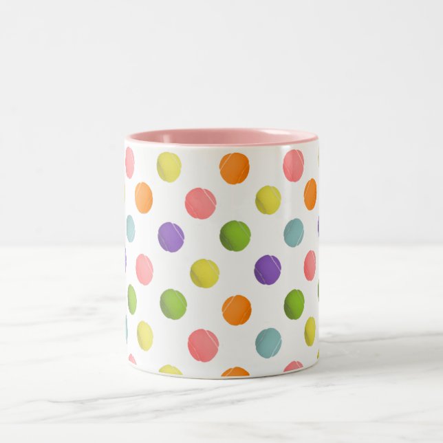 Tasse 2 Couleurs Cadeau original de tennis (Centre)
