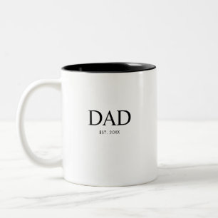 Tasse 2 Couleurs Cadeau Papa Nouvellement Établie