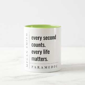 Tasse 2 Couleurs Cadeau paramétrique minimaliste moderne