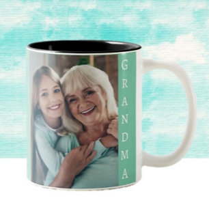 Tasse 2 Couleurs Cadeau parfait pour grand-mère M café bicolore