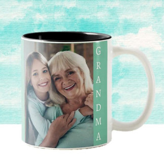 Tasse 2 Couleurs Cadeau parfait pour grand-mère M café bicolore