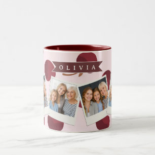 Tasse 2 Couleurs Cadeau Personnalisé avec Motif Cerisier Esthétique