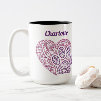 Tasse 2 Couleurs Cadeau personnalisé Maman de compagnie Nom personn