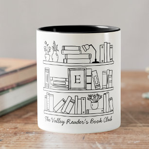 Tasse 2 Couleurs Cadeau Personnalisé pour Club de Lecture