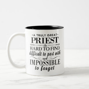 Tasse 2 Couleurs Cadeau personnalisé pour prêtre Un véritable grand