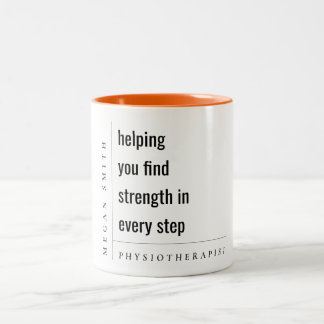 Tasse 2 Couleurs Cadeau physiothérapeutique minimaliste moderne