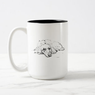 Tasse 2 Couleurs Cadeau pour amoureux de teckel, Maman de chien dac