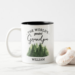 Tasse 2 Couleurs Cadeau pour grand-père Worlds grand-père