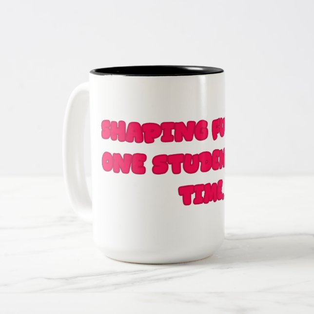 Tasse 2 Couleurs Cadeau pour l'éducateur de l'enseignant de l'élève (Devant gauche)