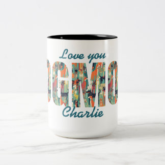 Tasse 2 Couleurs Cadeau pour Maman Chienne Je t'aime Photo personna