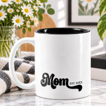 Cadeau pour maman nouvelle typographie établie