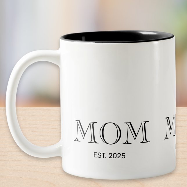 Tasse 2 Couleurs Cadeau pour nouvelle maman (Créateur téléchargé)