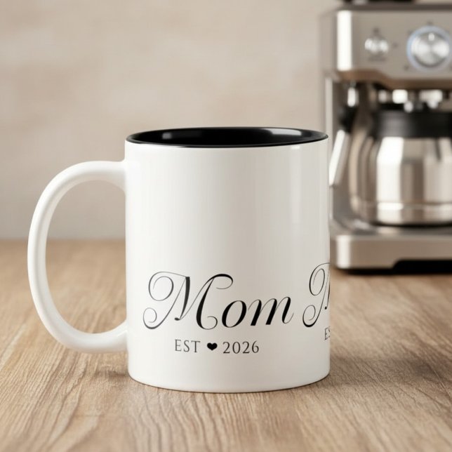 Tasse 2 Couleurs Cadeau pour nouvelle maman (Créateur téléchargé)