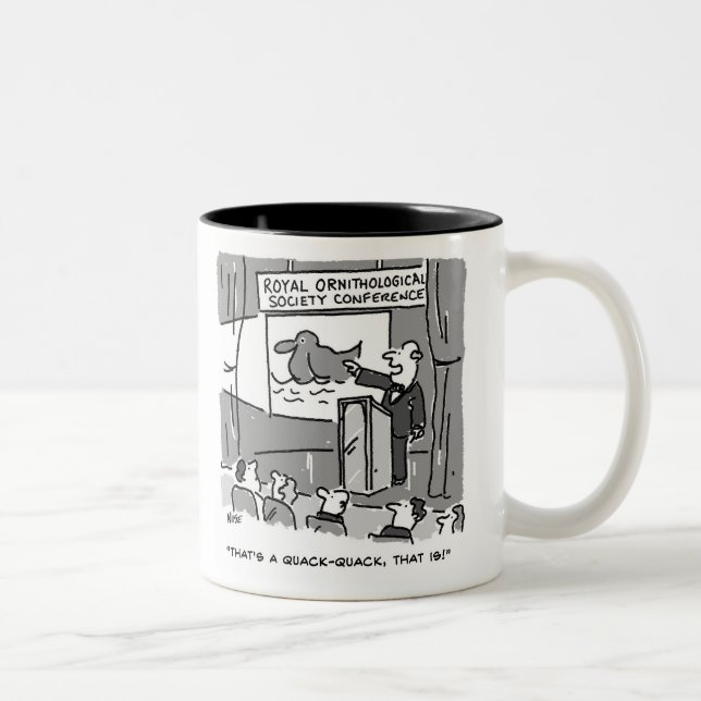 Tasse 2 Couleurs Cadeau pour un Oiseau ou un Oiseau. Drôle (Droit)