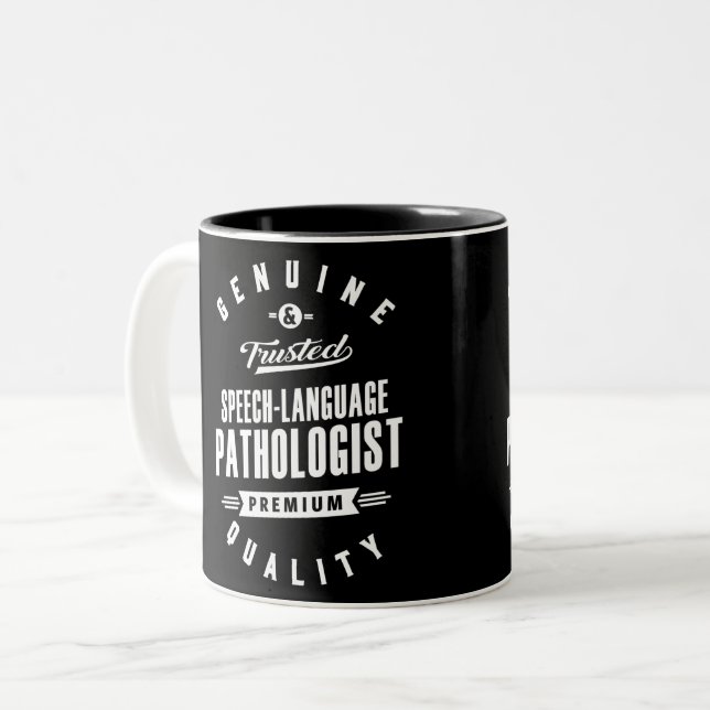 Tasse 2 Couleurs Cadeau pour un orthophoniste (Devant gauche)