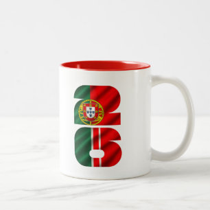 Tasse 2 Couleurs Cadeau pour un supporter de foot du Portugal 2026