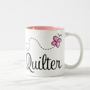 Tasse 2 Couleurs Cadeau rose mignon de Quilter
