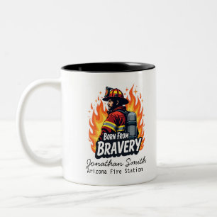 Tasse 2 Couleurs Cadeau unique pour sapeur-pompier ou pompier