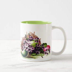Tasse 2 Couleurs Cadeau vintage aux oeufs de Pâques