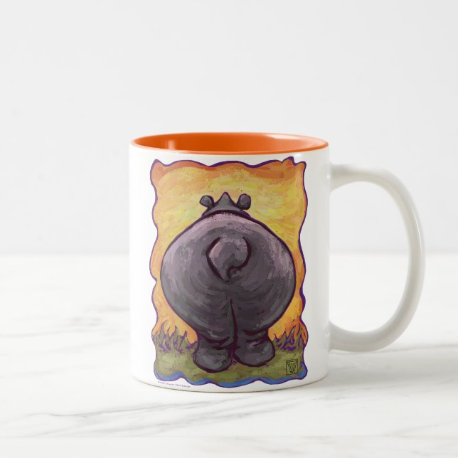 Tasse 2 Couleurs Cadeaux & Accessoires Hippopotame (Droit)