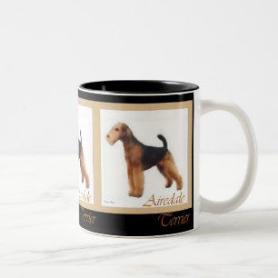 Tasse 2 Couleurs Cadeaux d'amants d'Airedale Terrier