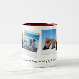 Tasse 2 Couleurs Cadeaux d'anniversaire personnalisés - Couple pers