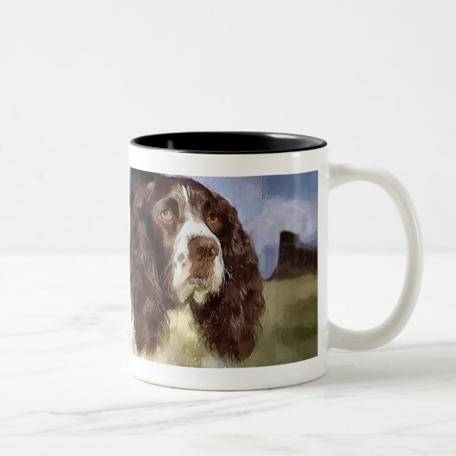Tasse 2 Couleurs Cadeaux d'art espagnol Springer anglais (Droit)