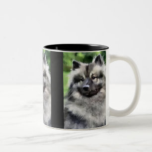 Tasse 2 Couleurs Cadeaux d'art Keeshond