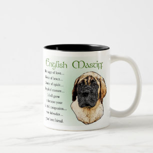 Tasse 2 Couleurs Cadeaux d'art Mastiff anglais