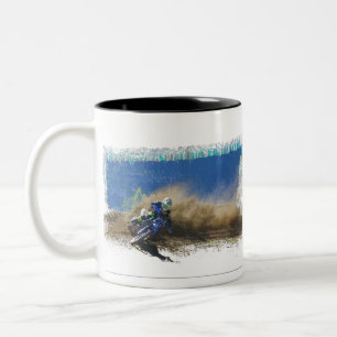 Tasse 2 Couleurs Cadeaux d'art pour coureur de motocross