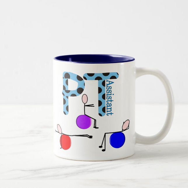 Tasse 2 Couleurs Cadeaux d'assistant de physiothérapie (Droit)