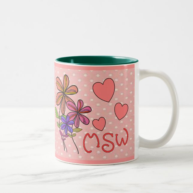 Tasse 2 Couleurs Cadeaux d'assistant social (Droit)