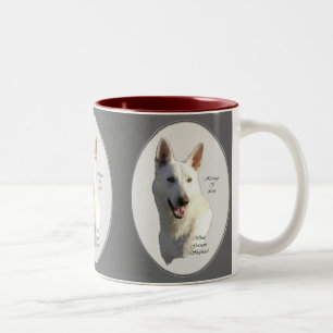 Tasse 2 Couleurs Cadeaux de Berger Allemand Blanc