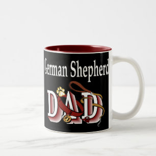 Tasse 2 Couleurs Cadeaux de berger allemand papa