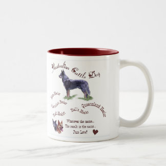 Tasse 2 Couleurs Cadeaux de chien de bétail australien